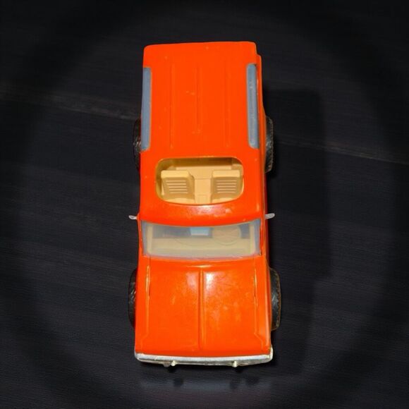 Vintage 80s Nylint Ford Bronco Truck Pressed Steel Bass Chaser Orange 8” - Picture 7 of 11